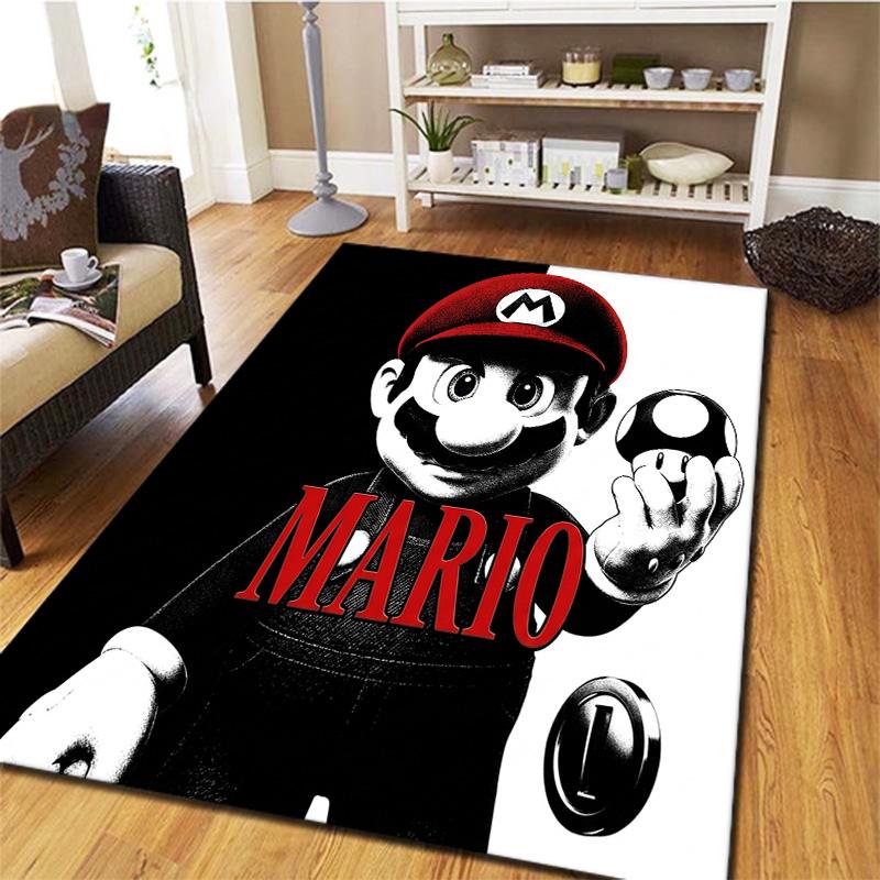 Super Mario Carpet Rug For Living Room Bedroom Home Sofa Decoration Kids Play Nonslip Floor Mat