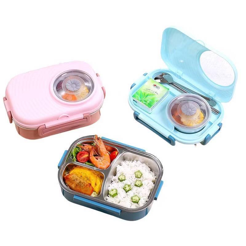Tragbare doppelwandige isolierte Edelstahl-Lunchbox