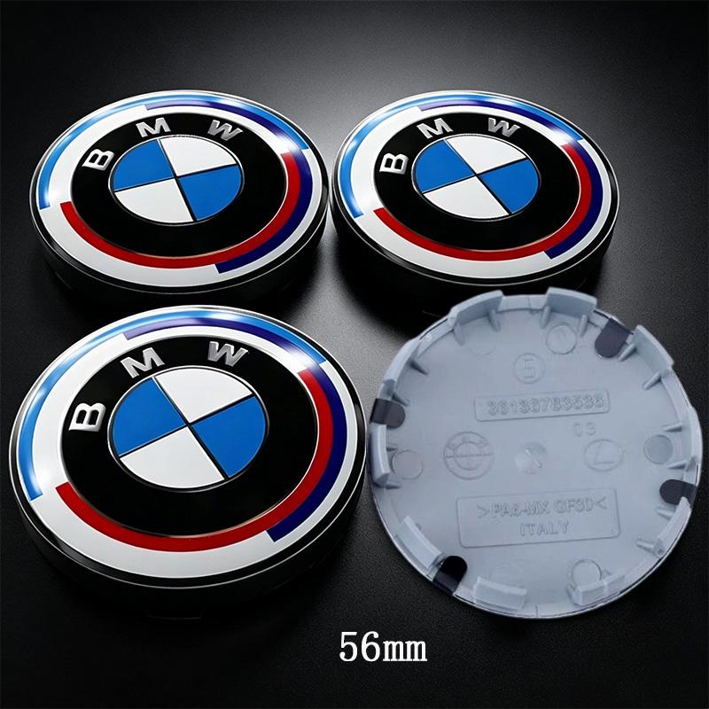 For BMW M 2026 New 68/56mm 4Pcs Wheel Center Cover Wheel Hub Center Integrated Cover Badge For BMW 50TH E36 E60 E46 E90 E39 F30 E70 F20 X5 E53 G30