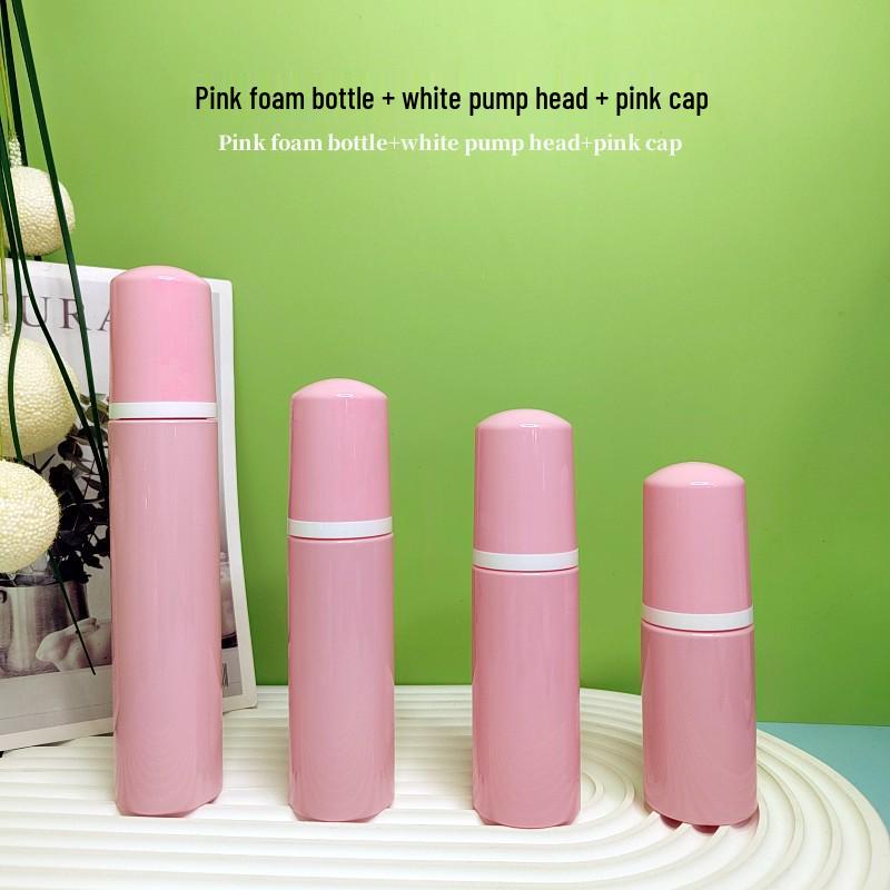 60ml Pink Travel Foaming Intimate Mousse Dispenser Bottle for Eyelash Cleanser