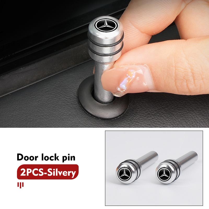 Car Door Lock Pin Knob Pull Security Insurance Accessories For Benz W211 W124 W176 W177 C180 C200 C260 C300 GLC CLE CLA