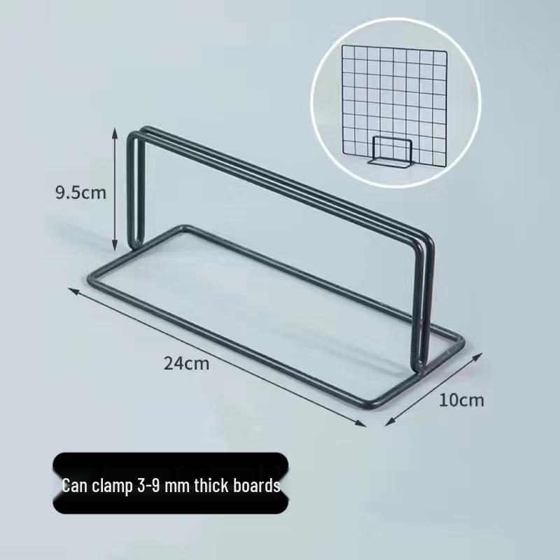 Movable Vertical Iron Mesh Grid Display Stand for Desktop Support