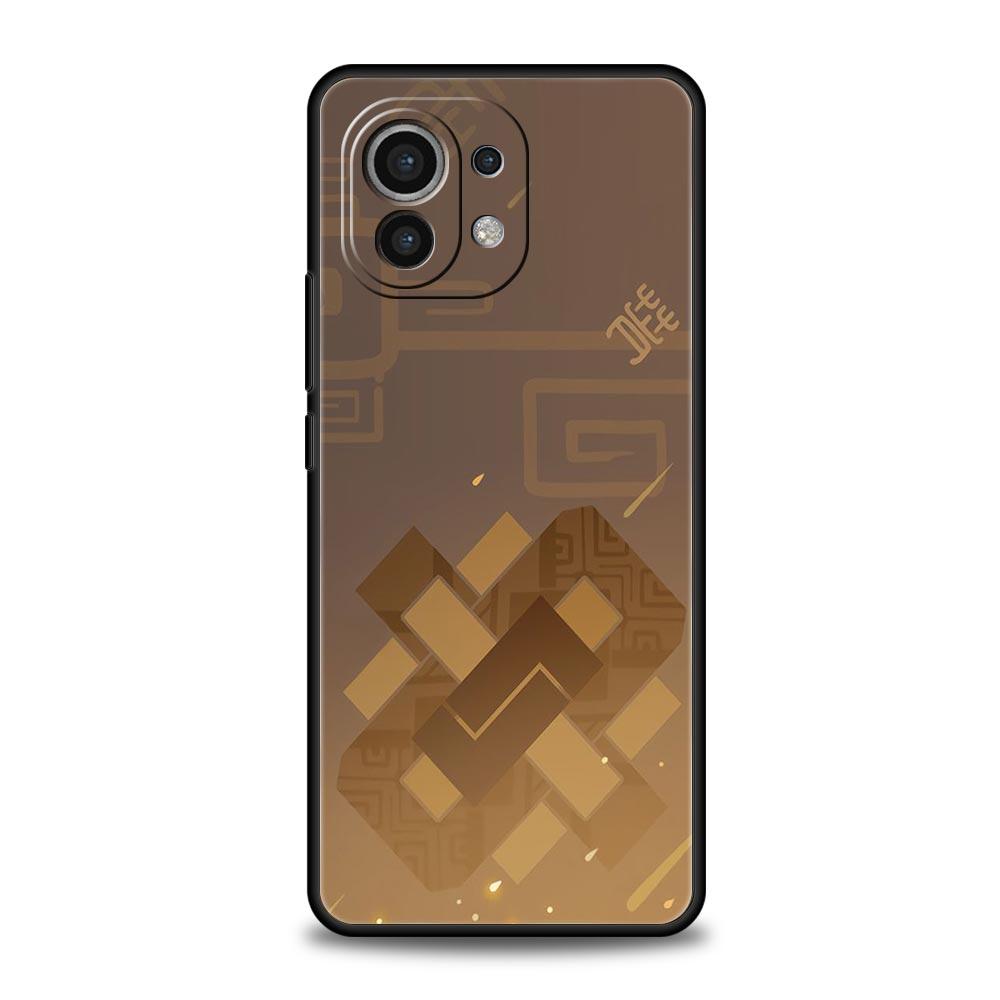 Genshin Impact Logo Phone Case For Xiaomi 13 12 11 Lite 12T 11T 10T 9T Mi Poco X5 M4 M3 X4 X3 Pro F5 F4 F3 GT 5G Black Cover