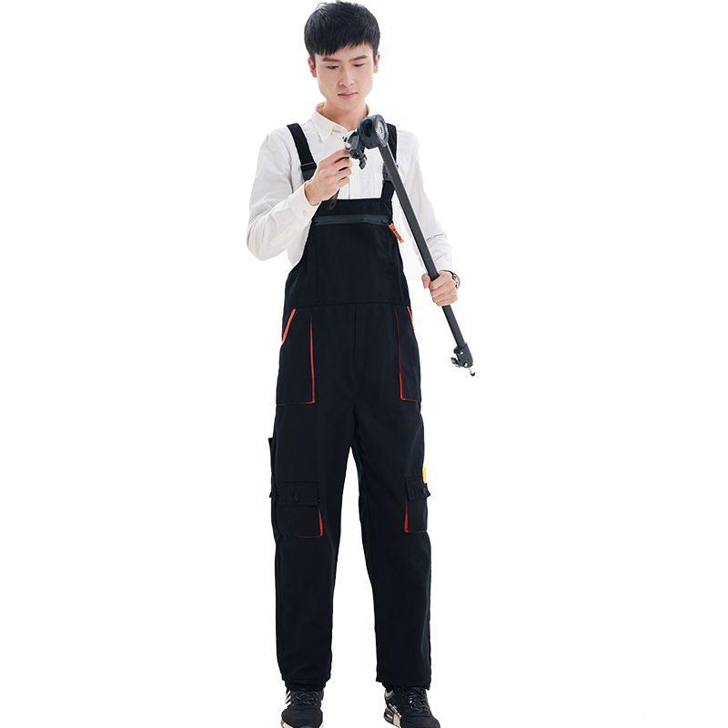 Overalls, Men's and Women's One-piece Overalls, Men's Four Seasons Costumes, Auto Repair Machine Installation, Wear-resistant Blue Tooling