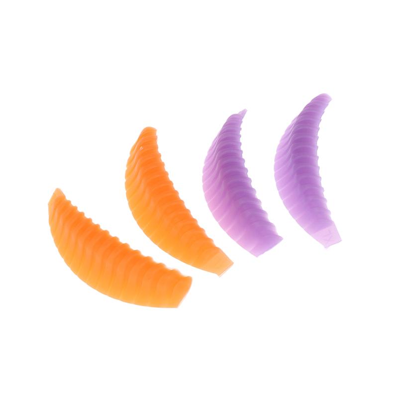 4 Perechi Tampoane Reutilizabile pentru Lifting de Gene Silicon Lamination Pad Tije Permamentare cu Striații Verticale Instrument Machiaj Curler Extensii Gene 3D