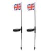 2PCS Solar UK Flag Light LED Solar Garden Lawn Lamp for Outdoor Landscape Decoration White Light