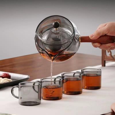 500ml Heat-Resistant Glass Teapot – Rotating Tea Maker for Electromagnetic Stove