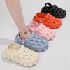 Women's Non-Slip Baotou Lychee Slippers - Comfortable EVA Flats for Home & Outdoor Wear