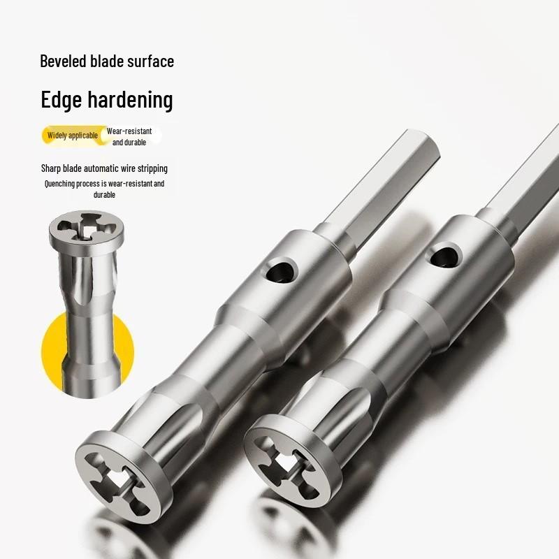 Automatic Wire Stripping & Twisting Tool - Hand-held Electrician's Universal Connector