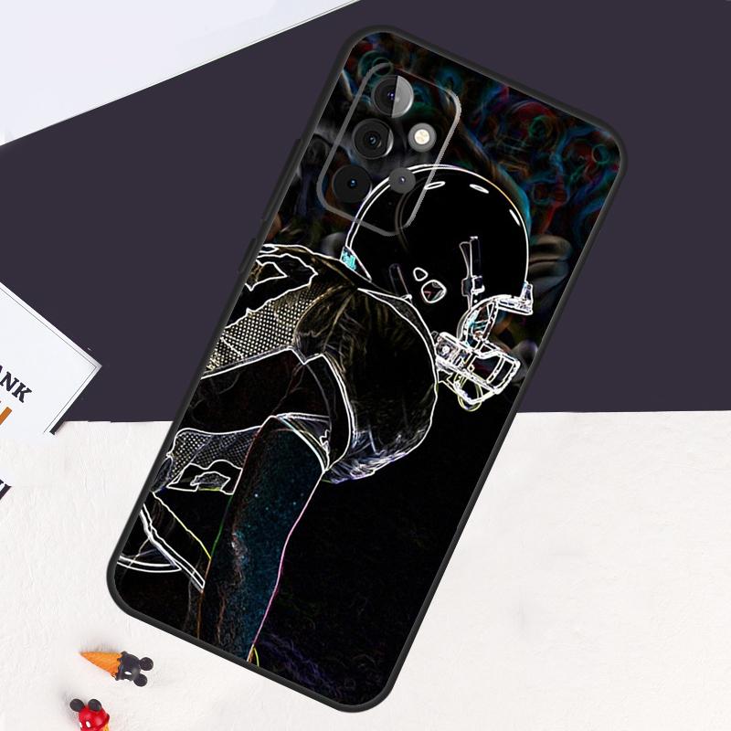 American Football Case For Samsung Galaxy A05 A06 A26 A16 A56 A36 A22 A32 A52 A54 A34 A14 A55 A15 A53 A33 A35