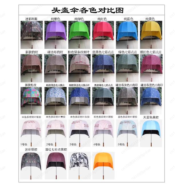 Helmet Umbrella Rain and Shine, Adult Internet Celebrity with The Same Style, Sun Protection Wonderful Umbrella
