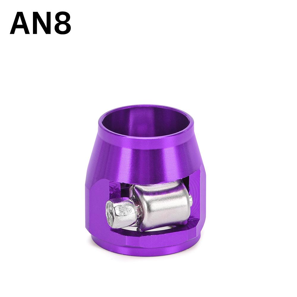 1pcs Hose Clamp AN4 AN6 AN8 AN10 AN12 Fuel Pipe Clip Oil Water Tube Hose Fittings Finisher Clamps Hex Finishers