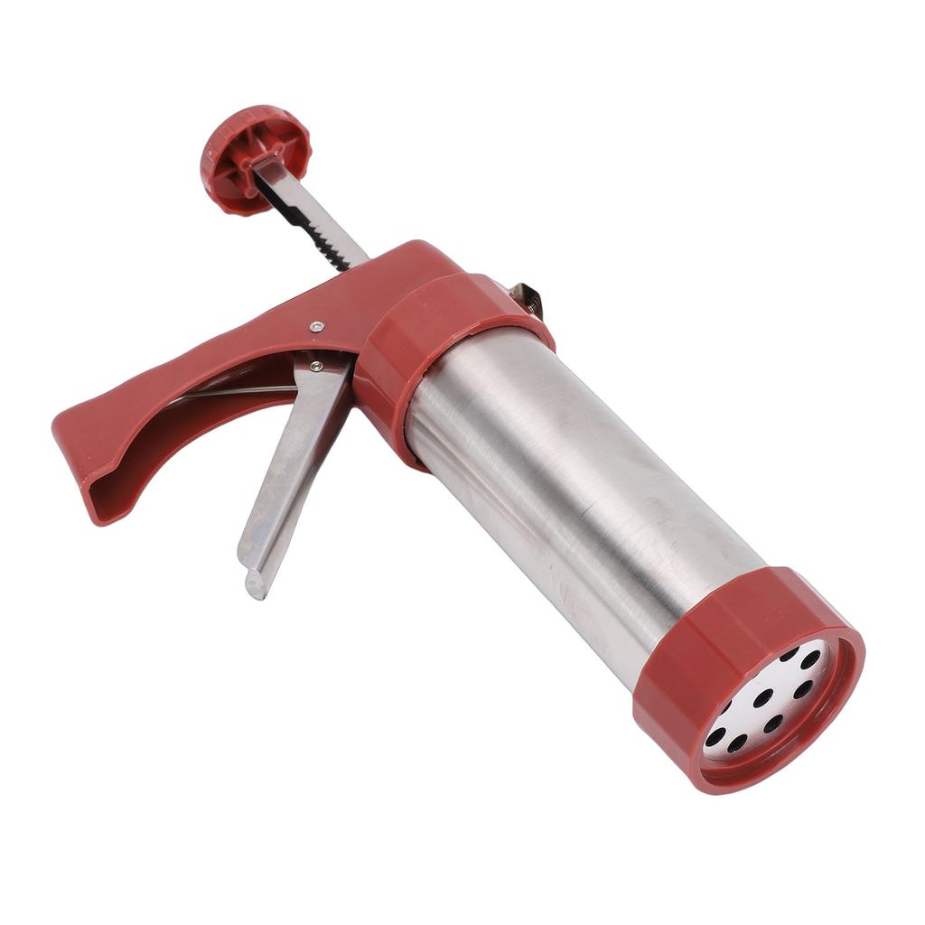 Cookie Press Decorating Kit for Baking Stainless Steel Cookie Maker with Discs and Piping Tips for Biscuits Cake Dessert