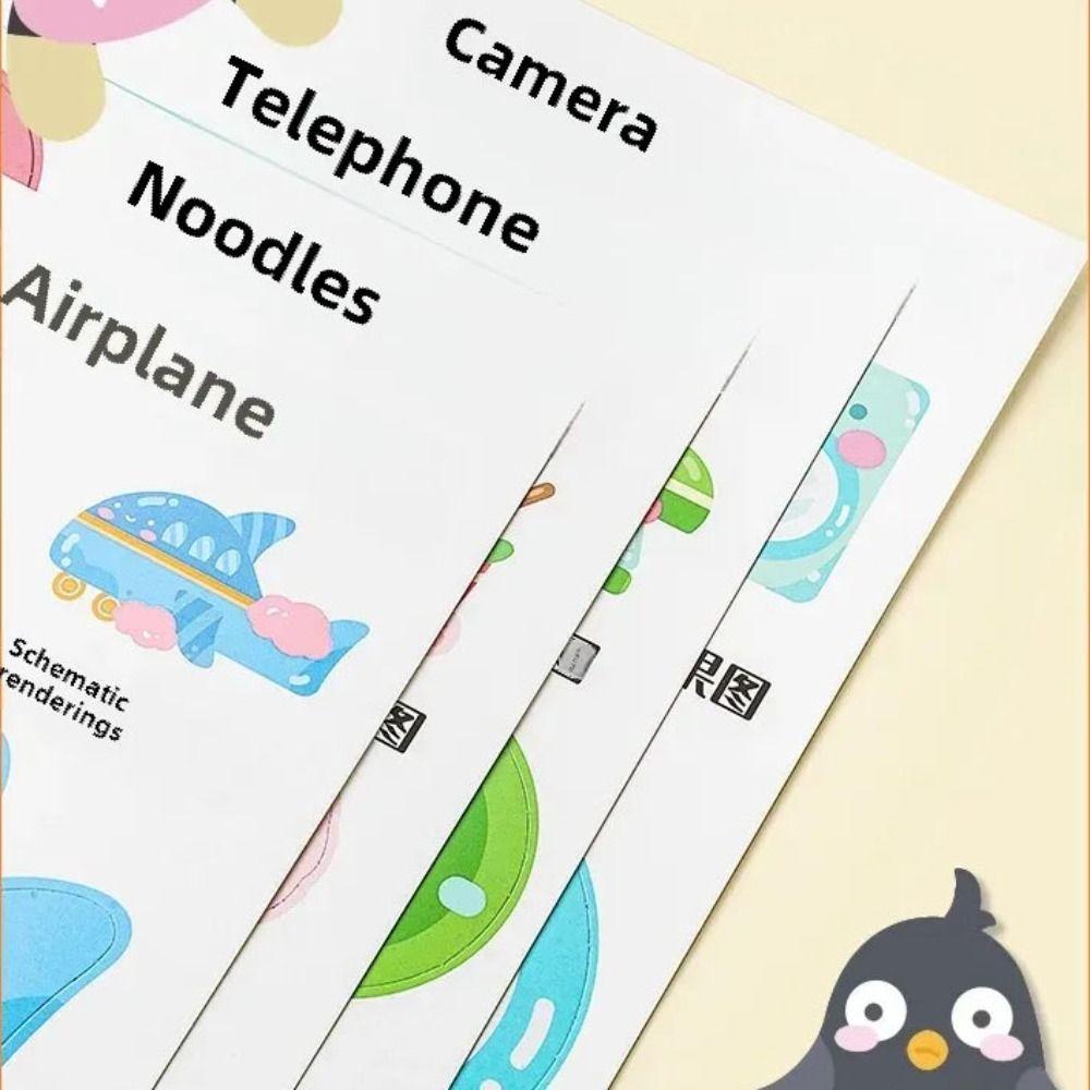 Paper DIY Paste Material Kit Educational Toys Animals Sticker Book  Birthday Gift