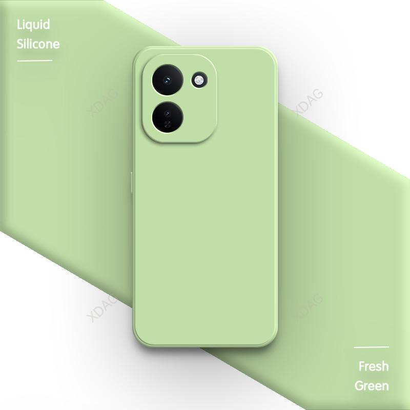 Soft Funda Phone Case for VIVO iQOO Z11 Z11X Turbo 5G Classic Contracted Pure Color Liquid Silicone Shockproof Luxury Back Cover