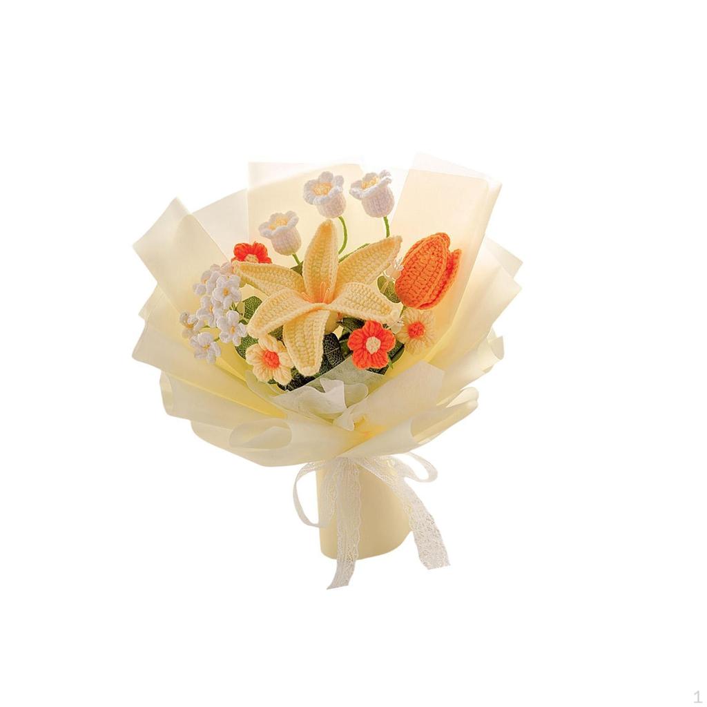 Bouquet of Flowers Hook Lis Artificial Flower for Girlfriend