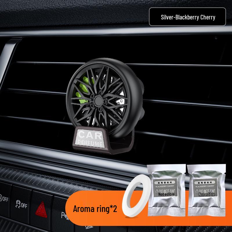 Car Wheel Hub Aromatherapy Vent Clip: Fresh, Long-lasting Scent Eliminates Odors