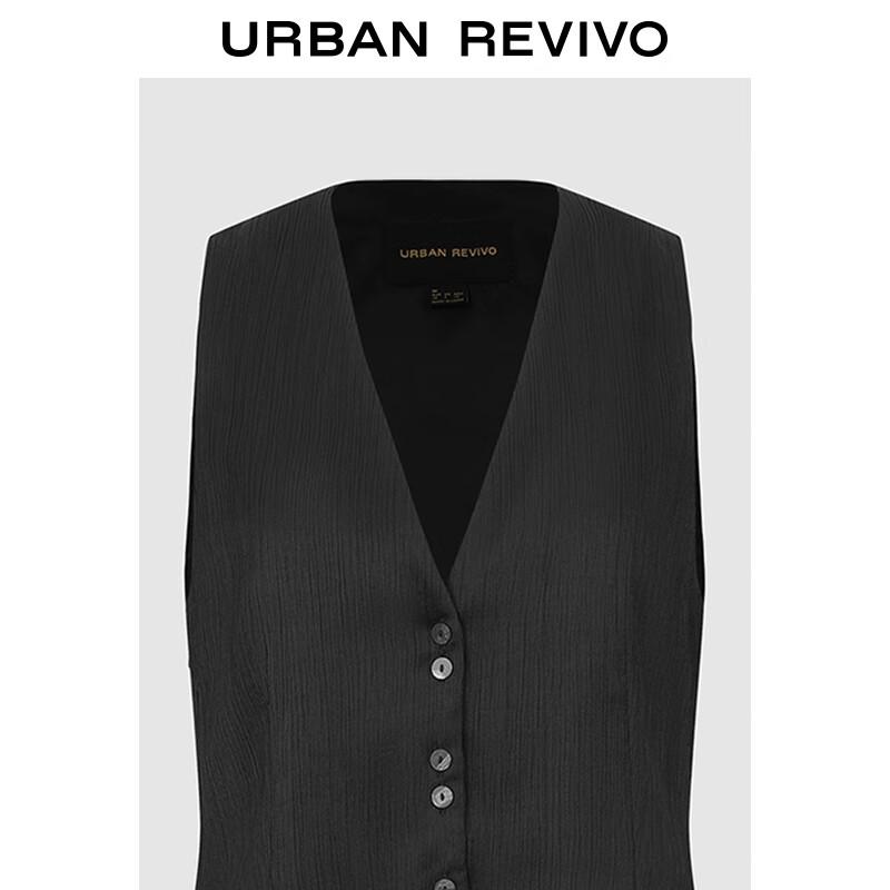 UR 2025 Autumn V-Neck Button Sleeveless Vest for Women