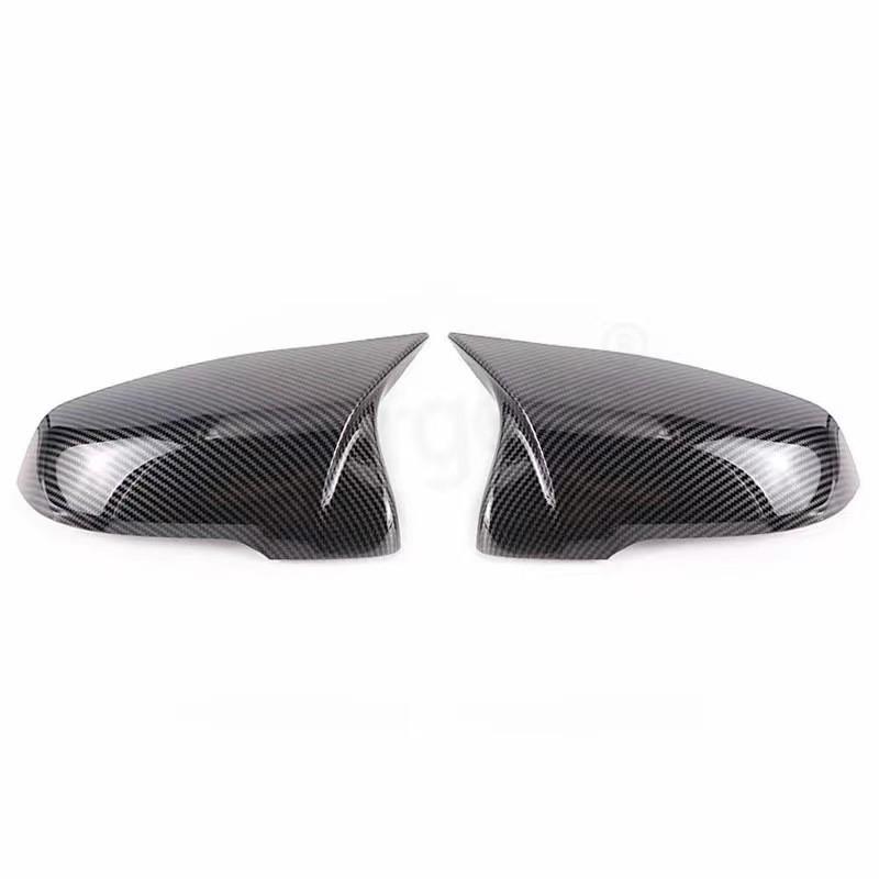 ABS Glossy Black Carbon Look Mirror Cover For BMW X1 F48 X2 F39 F46 F45 F49 F52 G29  rearview 2014 2015 2016 2017 2018