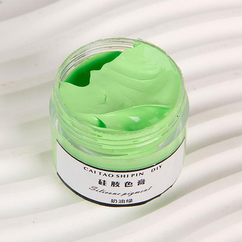 30g Silicone Color Paste Shiny Oily Macaron Paint Manual Diy Pinching AB Silicone Coloring