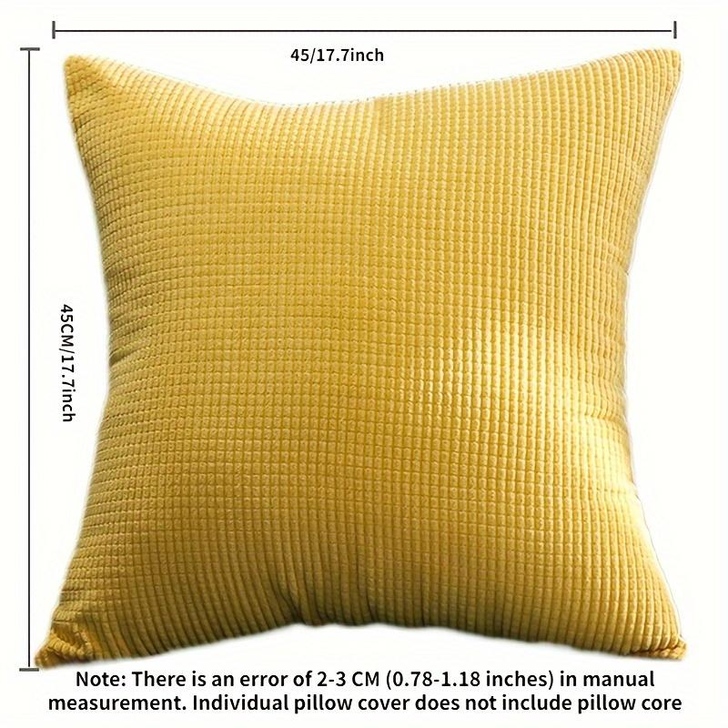 1pc Corduroy Big Corn Kernel Plush Cushion Cover