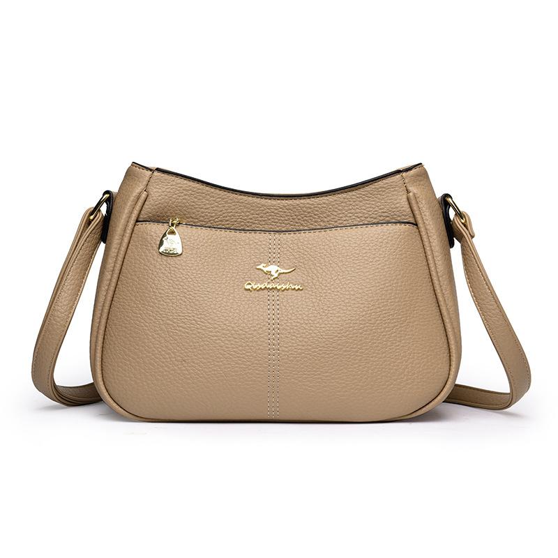 Hair delivery women's bag new 2025 fashion trend middle-aged mother bag shoulder bag large capacity messenger bag