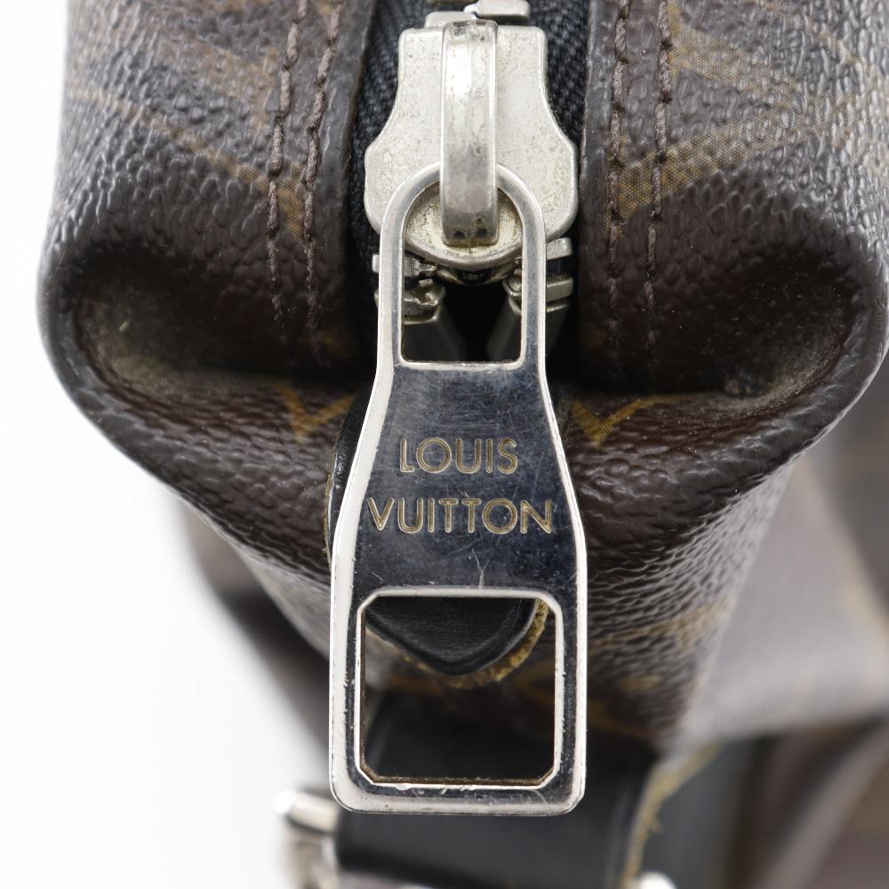 Louis Vuitton Kitan Tote Bag M40388 Monogram Macasa 2WAYShoulder Brown / Black Monogram Canvas Unisex Used