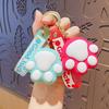 Cute Cartoon Cat Claw Doll Keychain Backpack Pendant Couple Car Bag Key Chain Pendant Small Gift