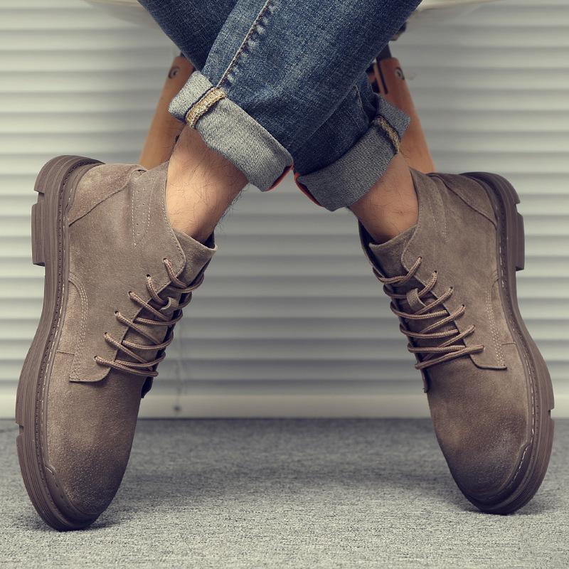 Autumn Winter Mens Genuine Leather Warm Boots Classic Men Luxury Leather Works Shoes Waterproof Comforts Male Casual Ankle Boots