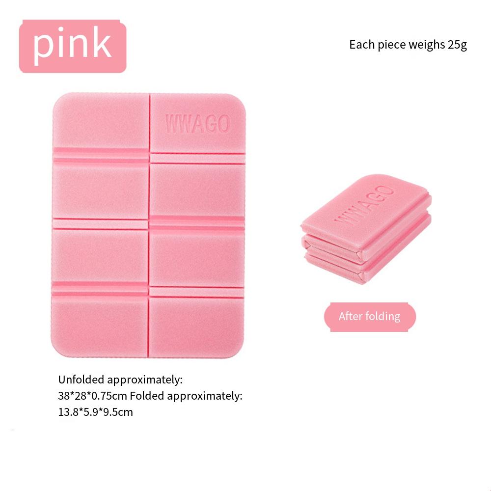 2Pcs Outdoor Mini Folding Mat Lightweight Waterproof XPE Foam Sitting Pad for Camping Hiking Picnic Sports Cushion etc