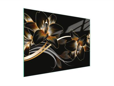 SZKLANA DESKA DO KROEJNIA 30x22 ORCHIDEA