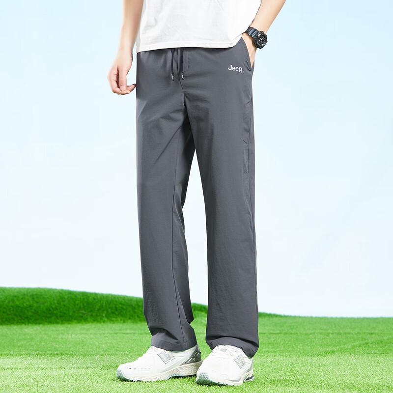 JEEP Men's Lightweight Breathable Straight-Leg Pants