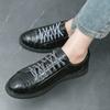 Fashion Brand Men Casual Lace Up Shoes Leather Fashion Spring New Men Sneakers Daily Commute Outdoor Versatile Leisure Thick Soled Shoes