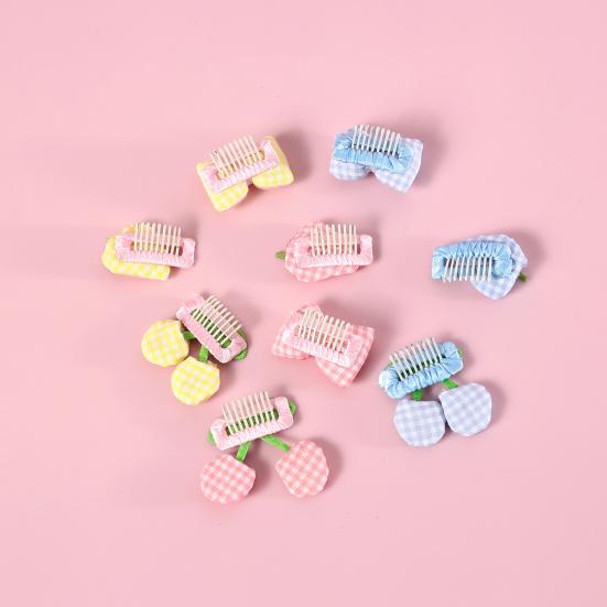 3Pcs Pet Hair Clips Strawberry Cherry Bow Hairpin Small Puppy Cat Hair Clip Pet Hair Accessories Dog Hair Grooming Cat Accessories