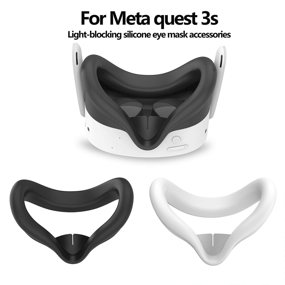 Para Meta 3s VR Óculos Sombreamento Silicone Máscara Acessórios VR Leve Máscara Facial Conforto F2Q4