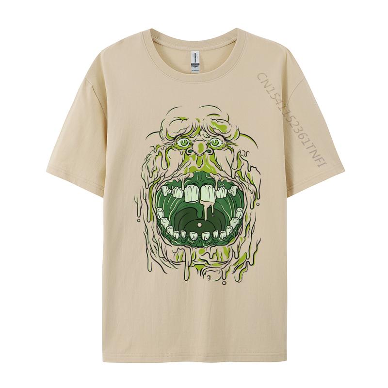 Slimer Face Halloween Costume Casual Tshirts Wholesale Camisa Leisure Cotton Student Luxury Designer T-Shirts