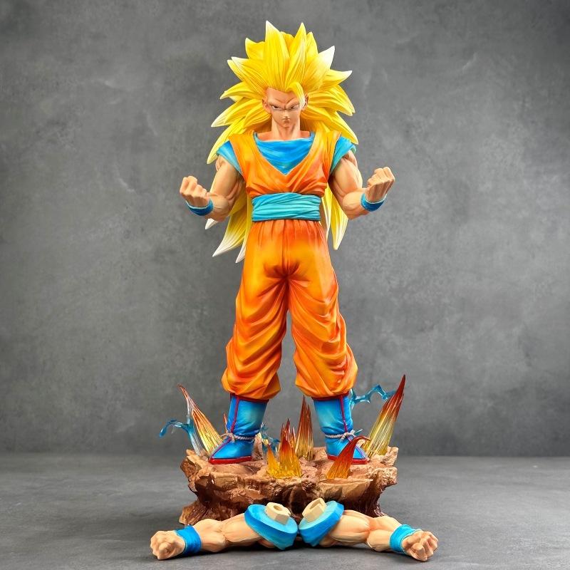 

Anime Z Son Goku Action Figure Toys 35cm DBZ SSJ3 Figurine Super Saiyan 3 Model Collection Doll GK Statue Ornaments