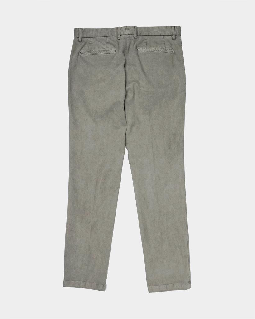 BIRBANTE Elastic S.R. Fit Cotton Pants - Smoke