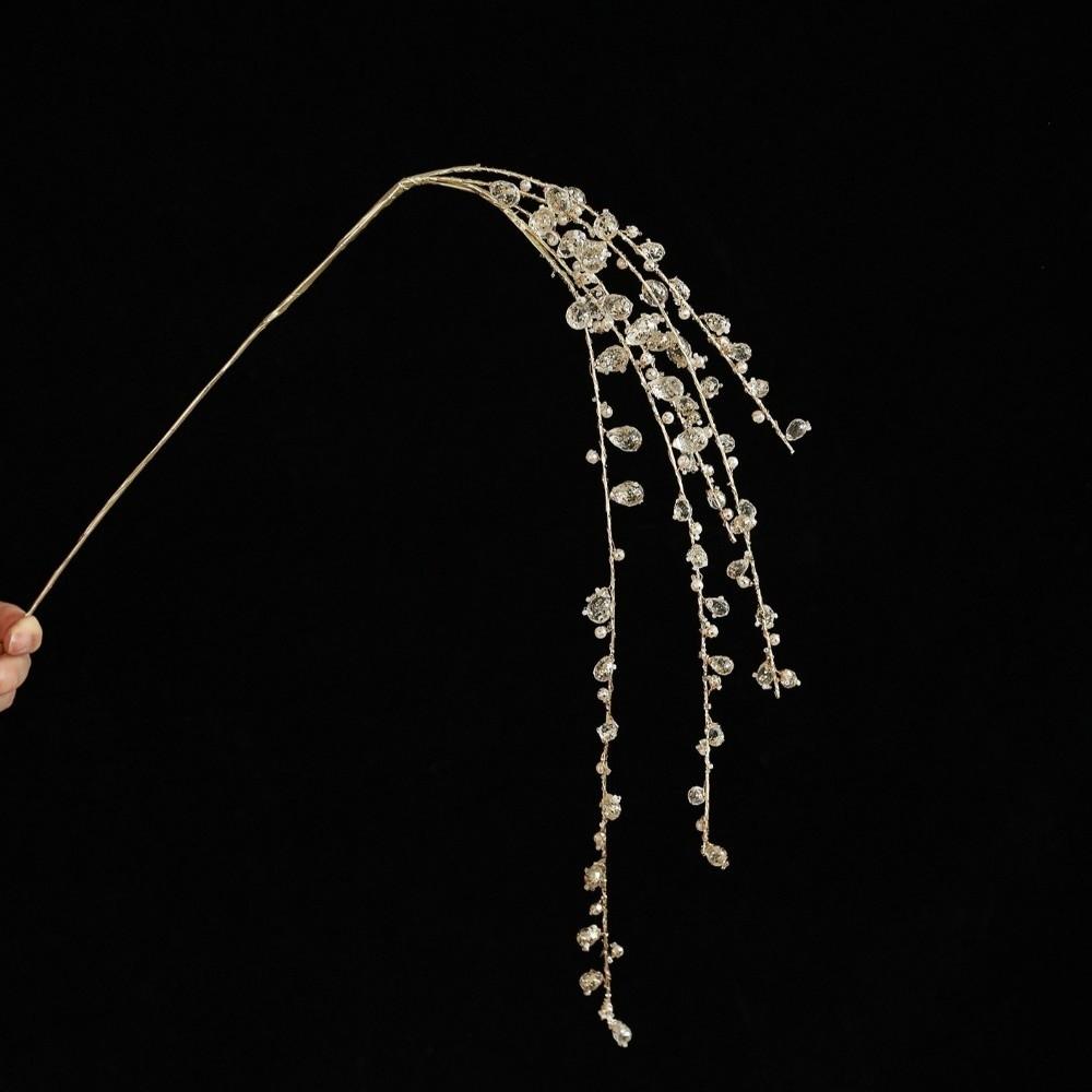 Glitter Christmas Crystal Pendants Realistic Xmas Tree Ornaments  Christmas Tree Decoration