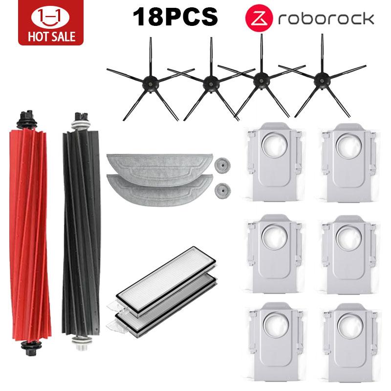 Roborock S8 Max V Ultra G20s Akcesoria do robota Odkurzacza ściereczka do mopa worki do odkurzacza szczotka boczna filtr wymienne części zamienne