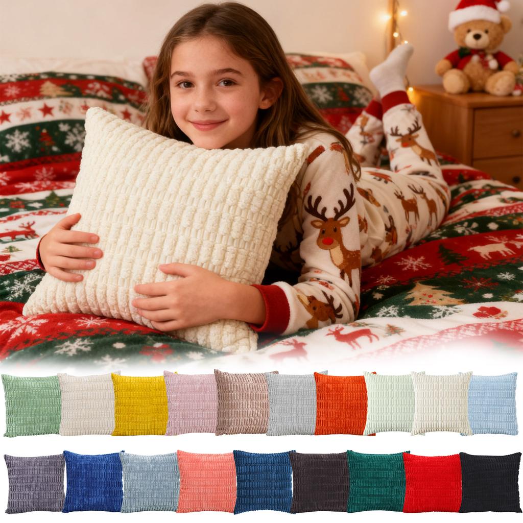 Farbiges böhmisches Kordkissenbezug mit Ohren