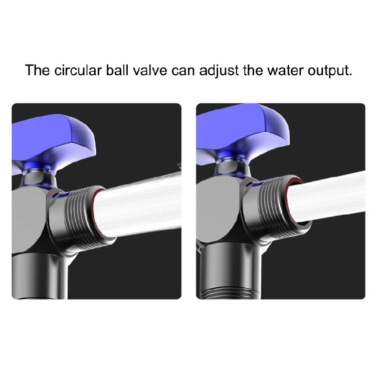 Bathroom High Flows Hot/Cold Water Shut Off Valves 1/2inch Turn Angle Stop Valves Metal Plumbing Fitting Easy to Install