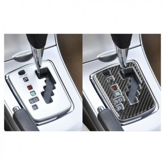 Carbon Fiber Gear Shift Panel Decorative Cover Trim For Toyota Corolla 2006-2012