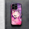 Oshi No Ko Anime Ai Hoshino Phone Case For IPhone 17 Air 16 E Pro Max 15 14 13 Mini 12 Pro 11 Max Plus Black Glass Cover