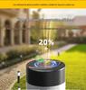 Solar Stainless Steel 3-LED Modern Waterproof Outdoor Garden Lamp