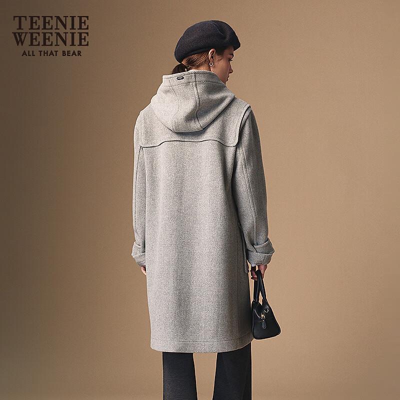 Teenie Weenie Women's Lamb Wool Toggle Button Coat