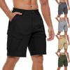 Men's Loose Casual Loose-fit Waist Workwear Multi-pocket Shorts