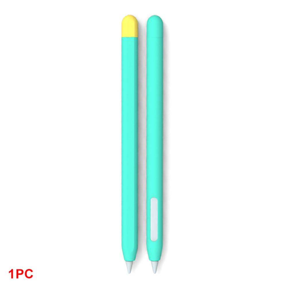

Silicone Tablet Pencil Case Anti Slip Waterproof Touch Screen Pen Cover Ergonomic Shockproof for Apple Pencil Pro/2 м ята зелений колір