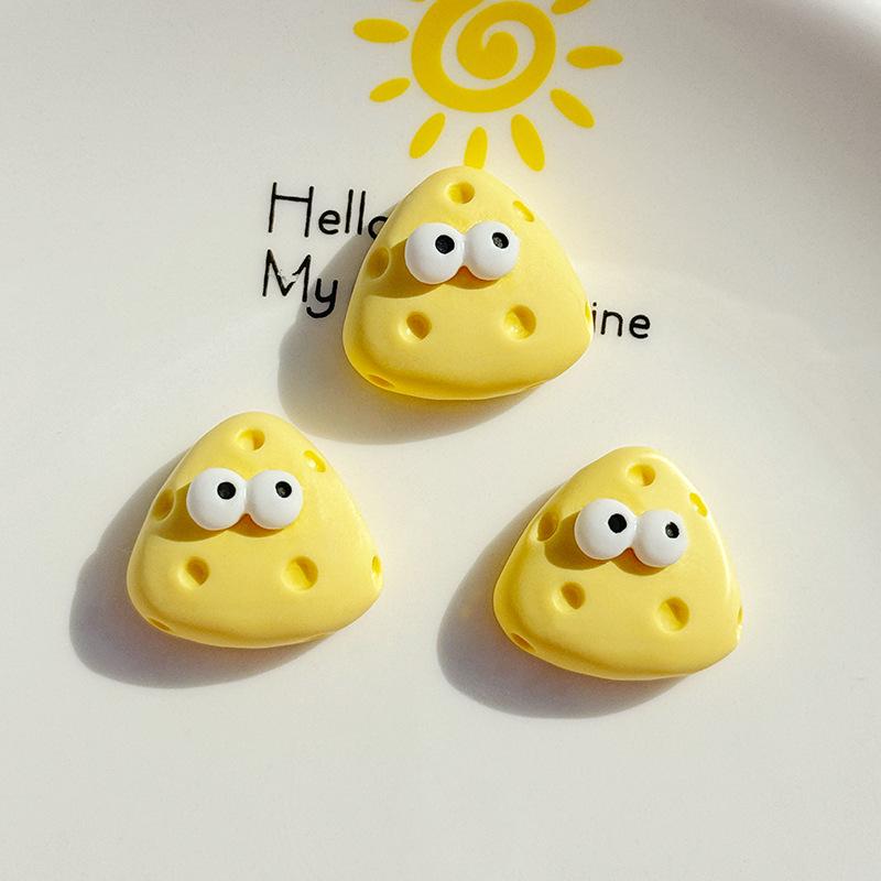 Cartoon-Käse-Harzschmuck, Handyhüllen-Abdeckung, Haarspangen-Aufnäher, DIY-Sahnekleber-Zubehör