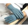 Thickened Warm Cashmere Gloves Windproof Cold Proof Mittens Fashion Furry Gloves  for Autumn Winter